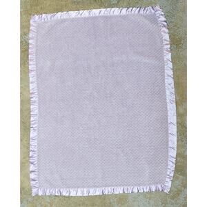 Mon Lapin Baby Blanket Replacement Silky Security Purple Textured Satin Trim